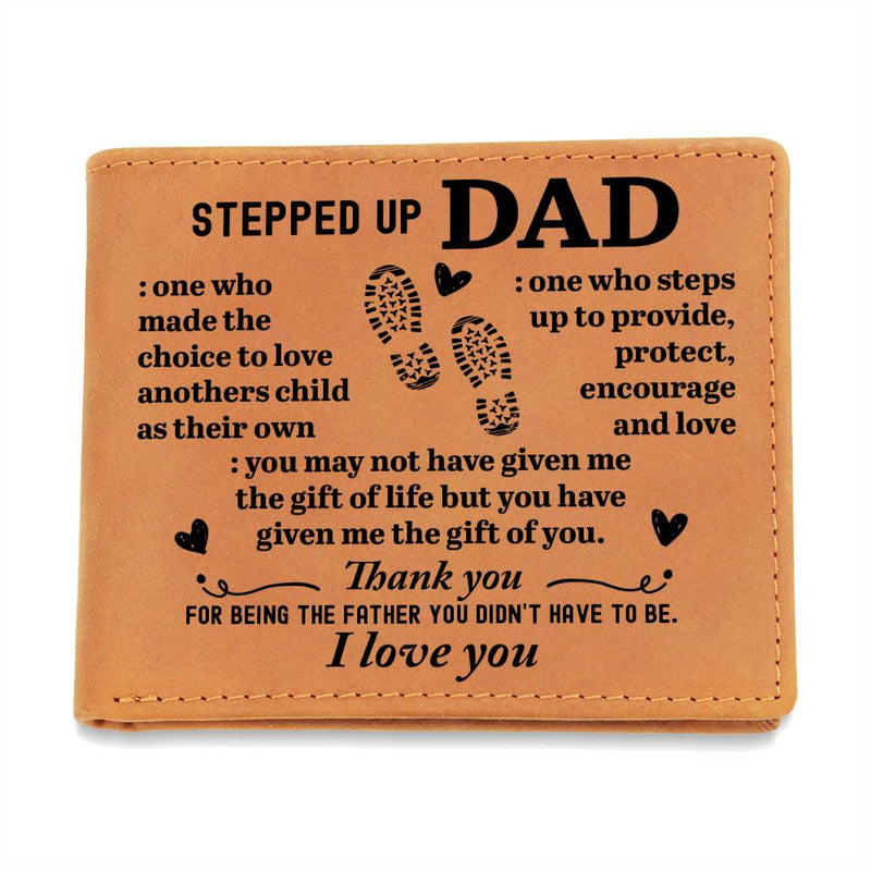 To My Stepdad Choice to Love – Leather Wallet