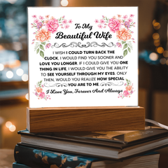 To My Beautiful Wife – Acrylic Square