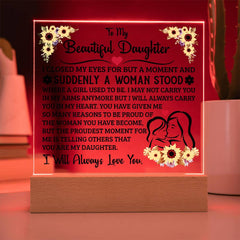 To My Daughter – Acrylic Square