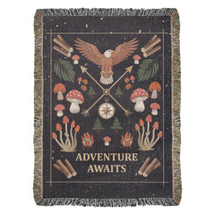 Adventure Awaits - Woven Blanket